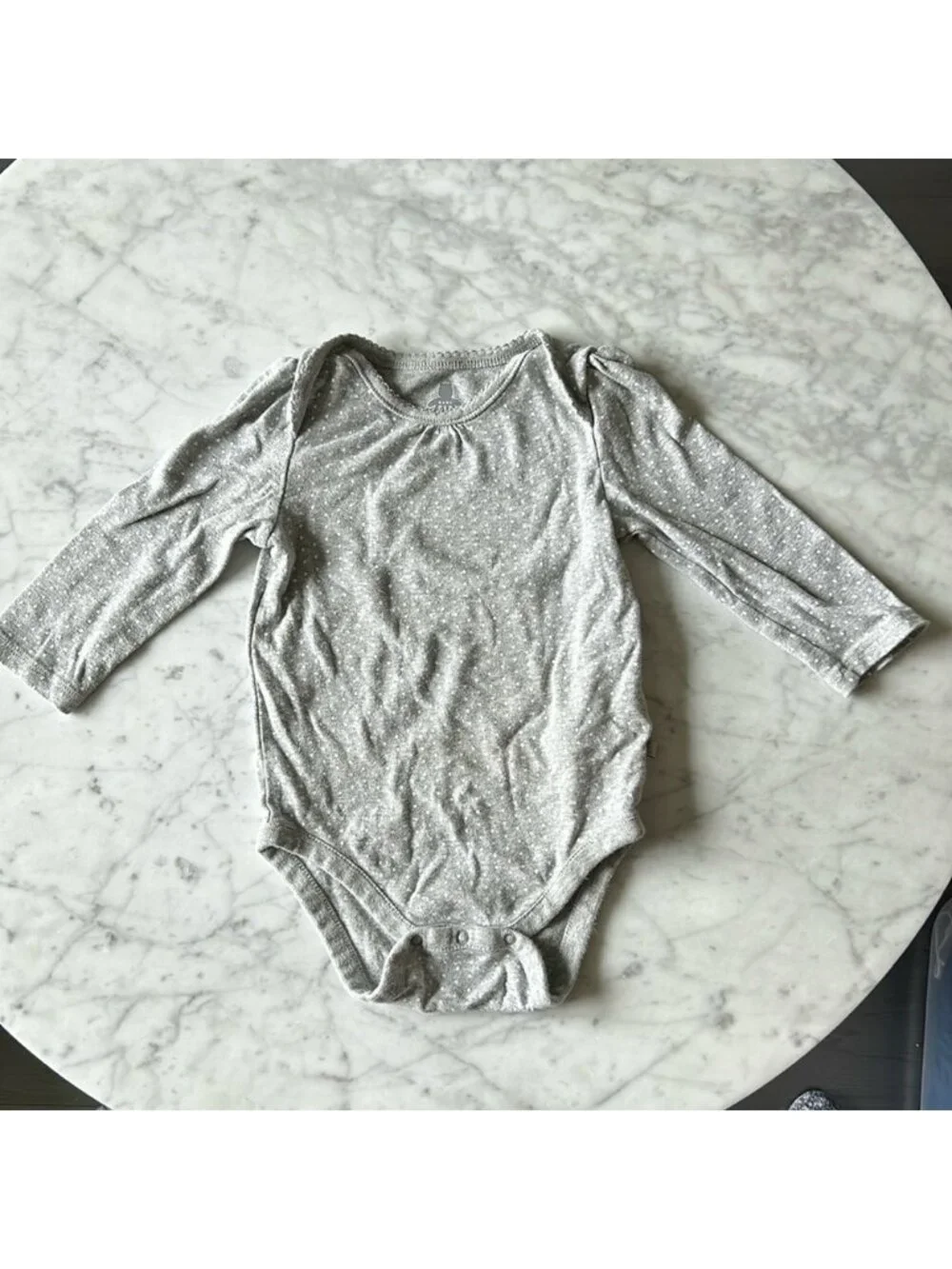 Baby gap grey polka dot set size 18-24 months